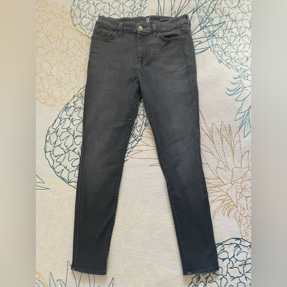 7 For All Mankind – Ankle Gwenevere High Waist Skinny Jeans, Size 30/30
